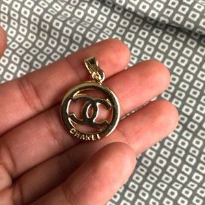 Chanel CC 14k Plated Charm